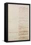 First Draft of the Constitution of the United States, 1787-American School-Framed Stretched Canvas