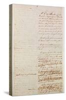 First Draft of the Constitution of the United States, 1787-American School-Stretched Canvas