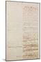 First Draft of the Constitution of the United States, 1787-American School-Mounted Giclee Print