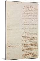 First Draft of the Constitution of the United States, 1787-American School-Mounted Giclee Print