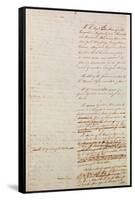 First Draft of the Constitution of the United States, 1787-American School-Framed Stretched Canvas