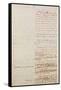 First Draft of the Constitution of the United States, 1787-American School-Framed Stretched Canvas