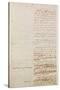 First Draft of the Constitution of the United States, 1787-American School-Stretched Canvas