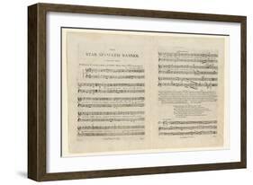 First Edition of the Sheet Music for 'The Star Spangled Banner. a Pariotic (Sic) Song',…-null-Framed Giclee Print