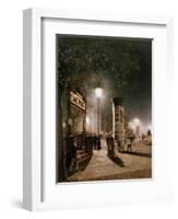 First Electric Street Light, Berlin-Carl Saltzmann-Framed Giclee Print