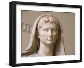 First Emperor of the Roman Empire, Marble Statue, Roman National Museum, Rome, Italy-Prisma Archivo-Framed Photographic Print