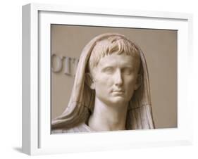 First Emperor of the Roman Empire, Marble Statue, Roman National Museum, Rome, Italy-Prisma Archivo-Framed Photographic Print