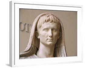 First Emperor of the Roman Empire, Marble Statue, Roman National Museum, Rome, Italy-Prisma Archivo-Framed Photographic Print