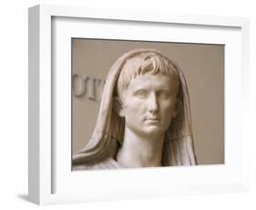 First Emperor of the Roman Empire, Marble Statue, Roman National Museum, Rome, Italy-Prisma Archivo-Framed Photographic Print