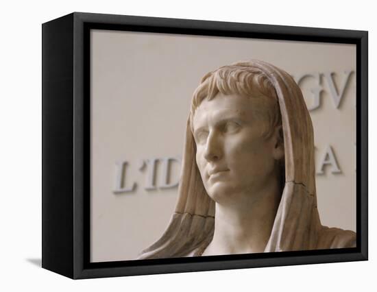 First Emperor of the Roman Empire, Marble Statue, Roman National Museum, Rome, Italy-Prisma Archivo-Framed Stretched Canvas