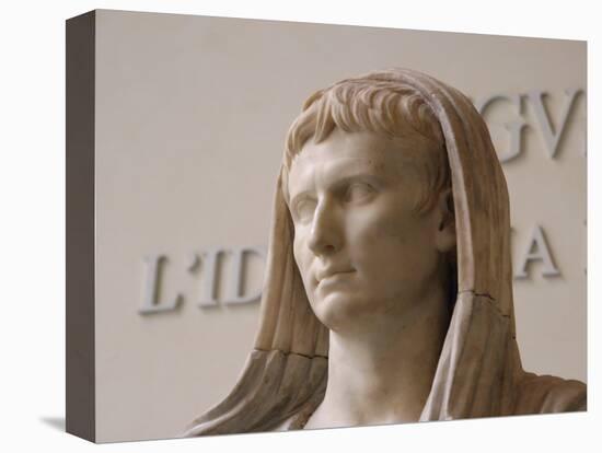 First Emperor of the Roman Empire, Marble Statue, Roman National Museum, Rome, Italy-Prisma Archivo-Stretched Canvas