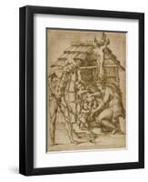 First Family before a Shelter, 1547-48-Baccio Bandinelli-Framed Giclee Print