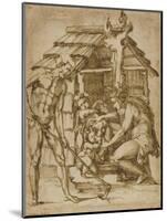 First Family before a Shelter, 1547-48-Baccio Bandinelli-Mounted Giclee Print