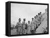 First Five Air Force Women Assigned to Vietnam Arrive at Tan Son Nhut, June 1967-null-Framed Stretched Canvas