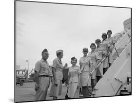 First Five Air Force Women Assigned to Vietnam Arrive at Tan Son Nhut, June 1967-null-Mounted Photo