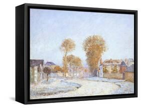 First Frost, 1876-Alfred Sisley-Framed Stretched Canvas