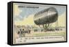 First German Hand-Powered Aluminium Military Balloon, 1897-null-Framed Stretched Canvas