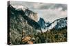 First Glance, Half Dome and El Capitan, Yosemite National Park-Vincent James-Stretched Canvas