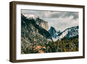 First Glance, Half Dome and El Capitan, Yosemite National Park-Vincent James-Framed Photographic Print