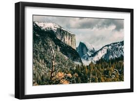 First Glance, Half Dome and El Capitan, Yosemite National Park-Vincent James-Framed Photographic Print