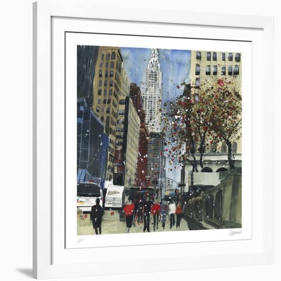 First Glimpse of the Chrysler Building, New York-Susan Brown-Framed Collectable Print