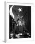 First Gov. Gen. of Independent Pakistan Mohammed Ali Jinnah Sitting in Front of Pakistani Flag-Margaret Bourke-White-Framed Photographic Print