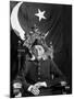 First Gov. Gen. of Independent Pakistan Mohammed Ali Jinnah Sitting in Front of Pakistani Flag-Margaret Bourke-White-Mounted Photographic Print