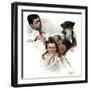 "First Haircut", August 10,1918-Norman Rockwell-Framed Giclee Print