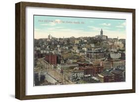 First Hill, King Street Station, Seattle, Washington-null-Framed Art Print