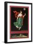 First Hour of the Night, Woman with Owl-Found Image Press-Framed Giclee Print