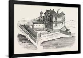 First House Erected in Quebec, Canada, 1870s-null-Framed Premium Giclee Print