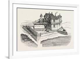 First House Erected in Quebec, Canada, 1870s-null-Framed Giclee Print