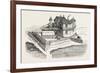 First House Erected in Quebec, Canada, 1870s-null-Framed Giclee Print