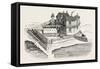 First House Erected in Quebec, Canada, 1870s-null-Framed Stretched Canvas