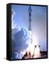 First in Europe's Galileo Satellite Navigation Program Blasts Off at the Baikonur Cosmodrome-null-Framed Stretched Canvas