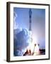 First in Europe's Galileo Satellite Navigation Program Blasts Off at the Baikonur Cosmodrome-null-Framed Photographic Print