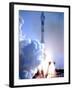 First in Europe's Galileo Satellite Navigation Program Blasts Off at the Baikonur Cosmodrome-null-Framed Photographic Print