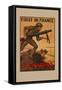 First in France U S Marines-null-Framed Stretched Canvas