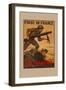 First in France U S Marines-null-Framed Art Print