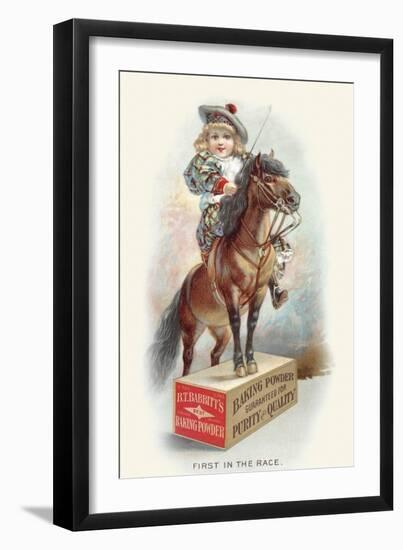 First in the Race-null-Framed Art Print