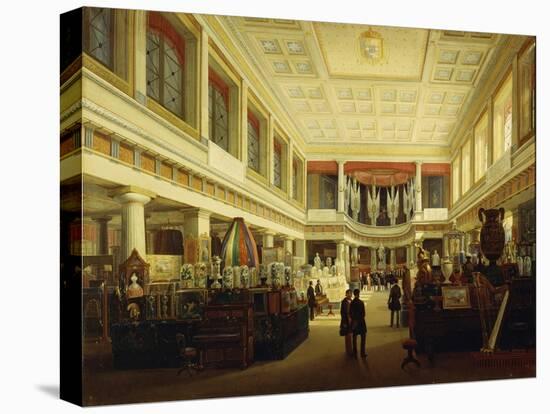 First Industrial Exhibition in Naples in Sala Tarsia in 1854-Salvatore Fergola-Stretched Canvas