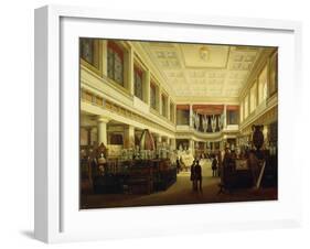 First Industrial Exhibition in Naples in Sala Tarsia in 1854-Salvatore Fergola-Framed Giclee Print