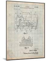 First Integrated Circuit Patent-Cole Borders-Mounted Art Print