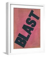 First Issue of Blast Magazine, 1914-null-Framed Art Print