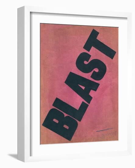 First Issue of Blast Magazine, 1914-null-Framed Art Print