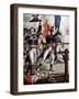 First Italian Campaign: Napoleon Bonaparte (1769-1821) at the Battle of the Bridge of Arcole, Novem-Tancredi Scarpelli-Framed Giclee Print