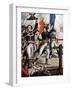 First Italian Campaign: Napoleon Bonaparte (1769-1821) at the Battle of the Bridge of Arcole, Novem-Tancredi Scarpelli-Framed Giclee Print