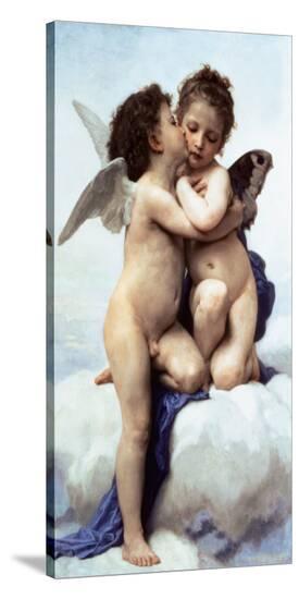 First Kiss-William Adolphe Bouguereau-Stretched Canvas