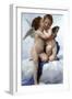 First Kiss-William Adolphe Bouguereau-Framed Art Print