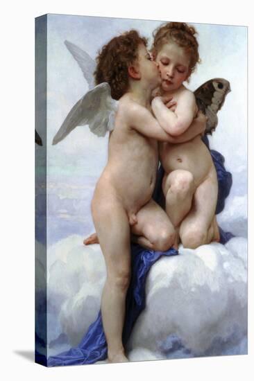 First Kiss-William Adolphe Bouguereau-Stretched Canvas